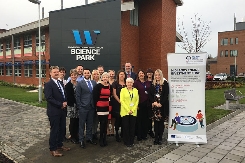 Million pound lending milestone for BCRS celebrated at University of Wolverhampton Science Park