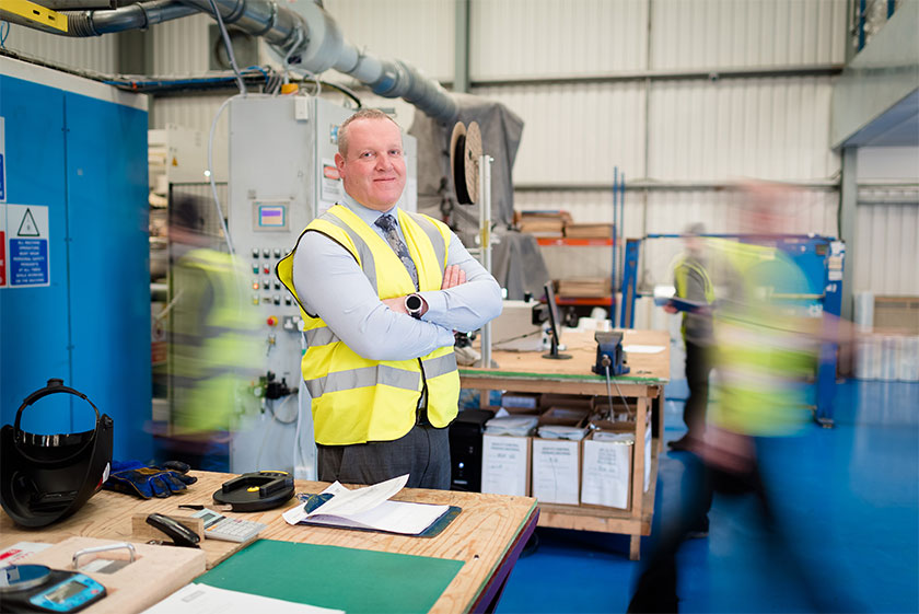 picture of man in factory environment